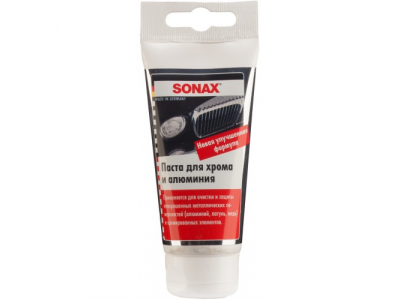 Паста для хрома и алюминия "SONAX" 308000, 75 мл