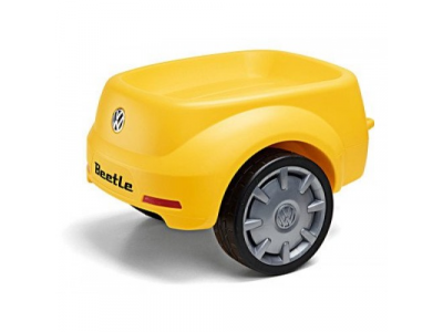 Прицеп к детскому автомобилю Volkswagen Beetle Trailer, Yellow, артикул 5C0087502ERR от VAG Прицеп к детскому автомобилю Volkswagen Beetle Trailer, Yellow, артикул 5C0087502ERR