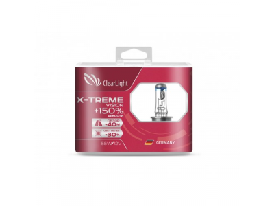 Лампа H1(Clearlight)12V-55W X-treme Vision +150% Light (2 шт.) от ClearLight Лампа H1(Clearlight)12V-55W X-treme Vision +150% Light (2 шт.)
